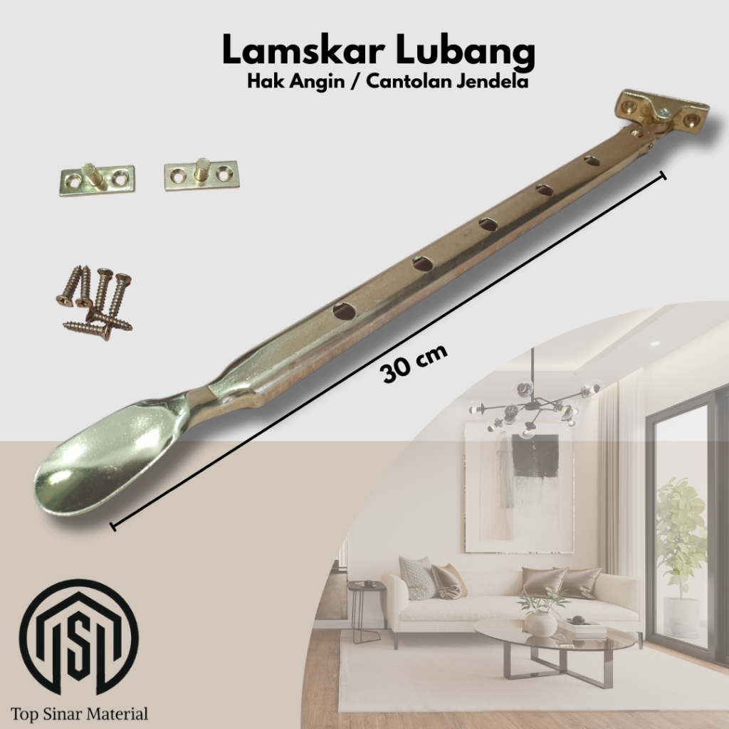 Jual Ramskar Lubang Kuning Lamskar Penahan Jendela / Hak Angin Sendok ...