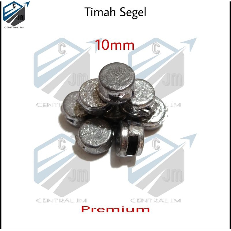 Jual TIMAH SEGEL ISI [ 10 PCS ] 10mm Pengait Penyegelan PLN PDAM APAR ...