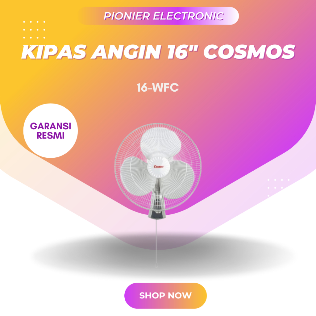 Jual Cosmos 16-WFC Kipas Angin Dinding / Wall Fan 16 Inch GARANSI RESMI ...