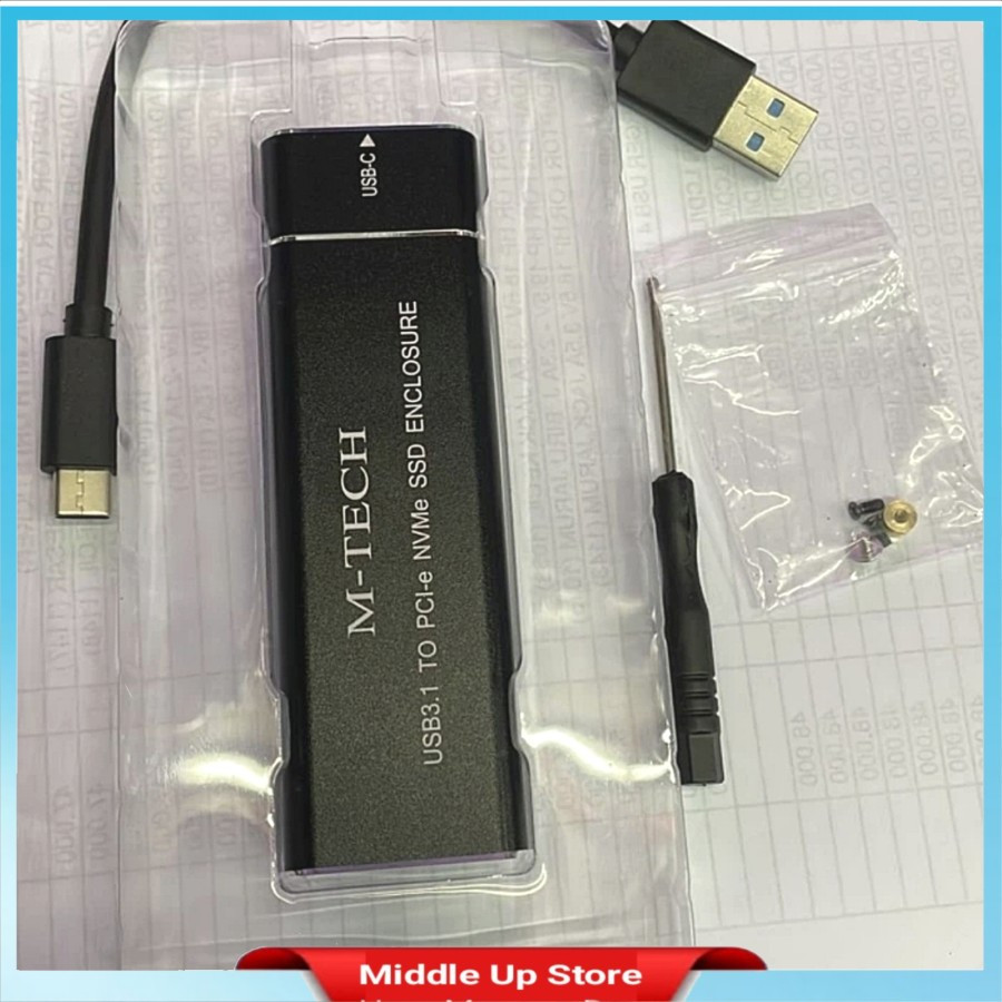Jual Usb3.1 to PCI-e NVME SSD Enclosure M-TECH | Shopee Indonesia