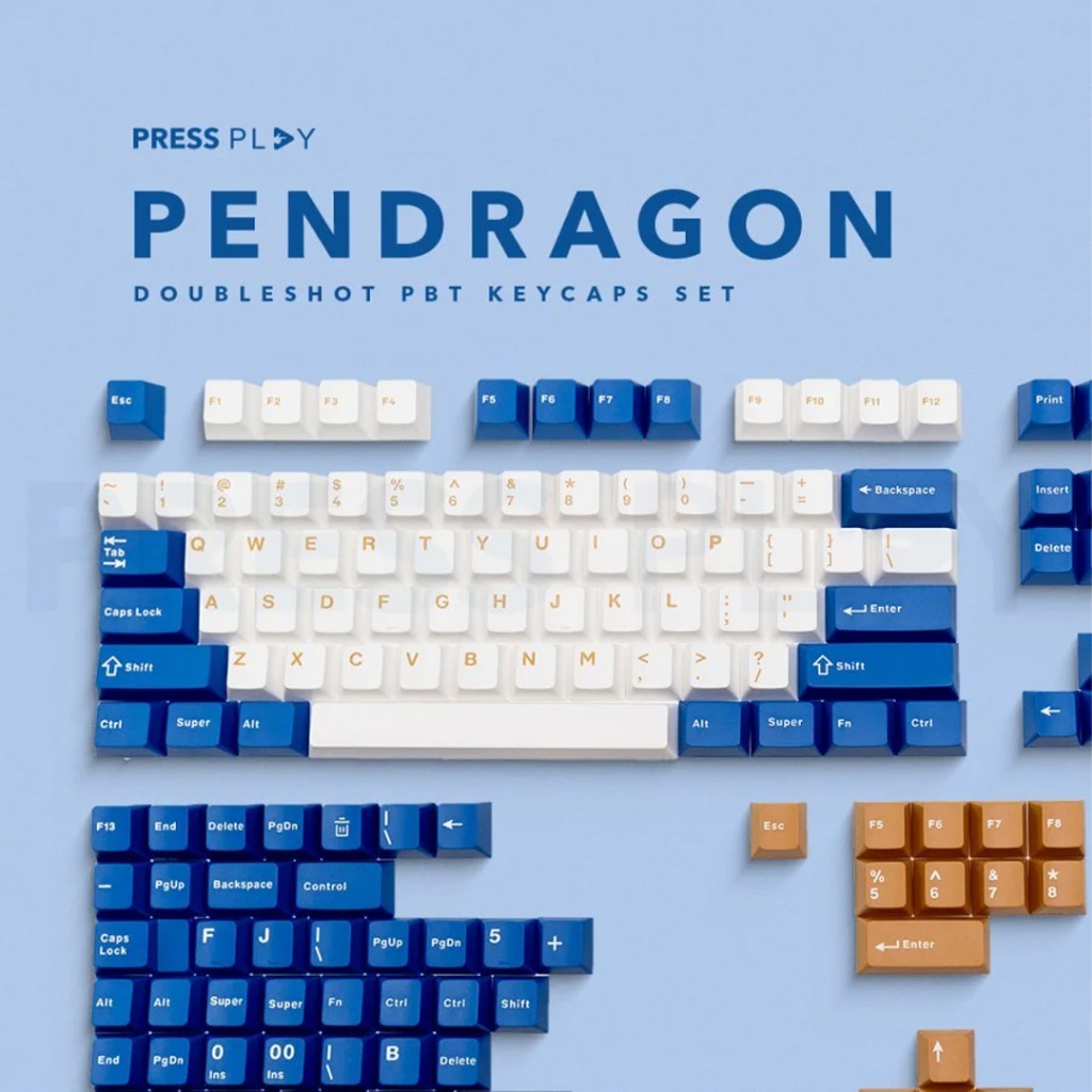 Jual Press Play Pendragon PBT Keycaps 170 Set Cherry Profile | Shopee ...