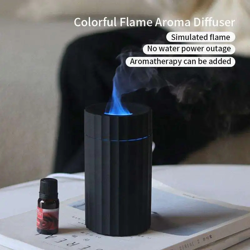 Jual Flame Diffuser Humidifier Aesthetic MultiColor Cocok Untuk ...