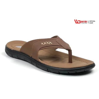 Wibi High Star S01-02 Sandal Jepit Pria Kulit Mocha Size 39 - 43