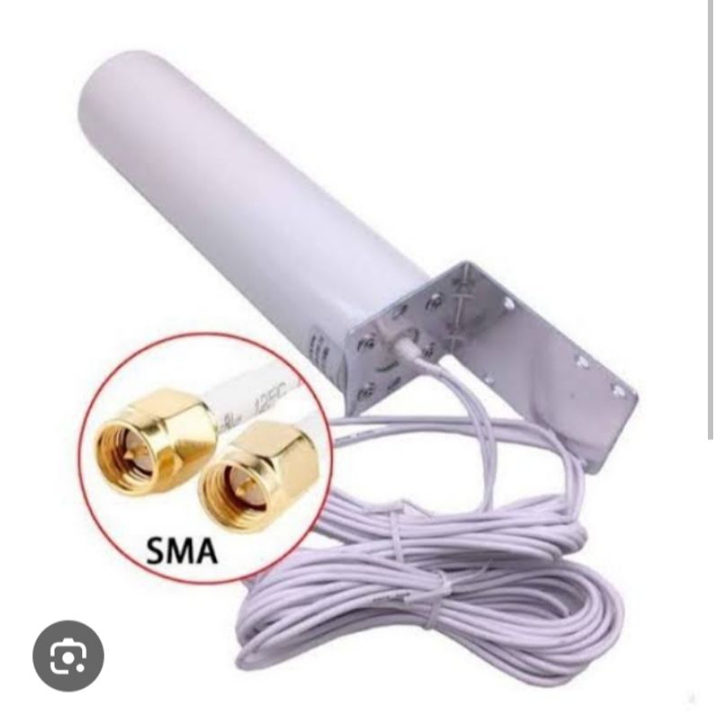 Jual 4G LTE MIMO external antena Omni 12dbi for modem router dual SMA ...