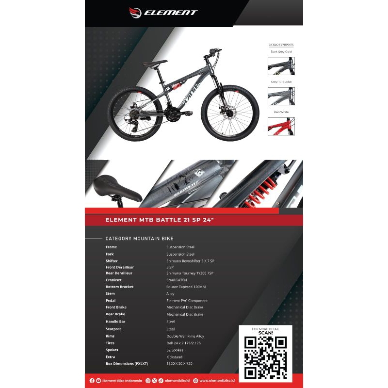 Jual Sepeda MTB Battle 24