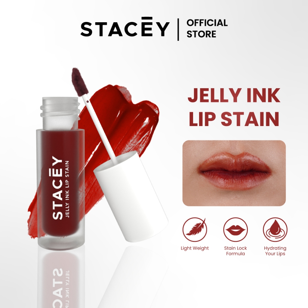 Jual Stacey Jelly Ink Lip Stain - Make up Lip Tint Korea Glossy Plumppy ...