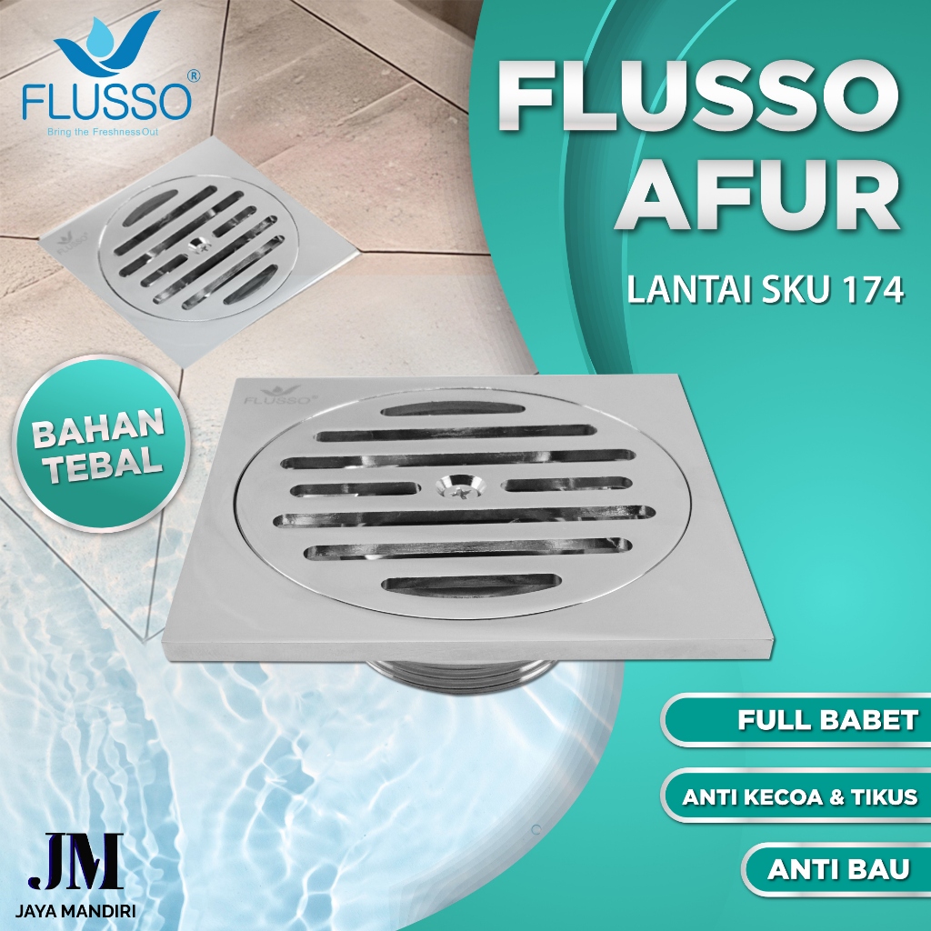 Jual Flusso Floor Drain Saringan Got Kamar Mandi Tebal Ukuran Inch Cm Awet Tahan Karat