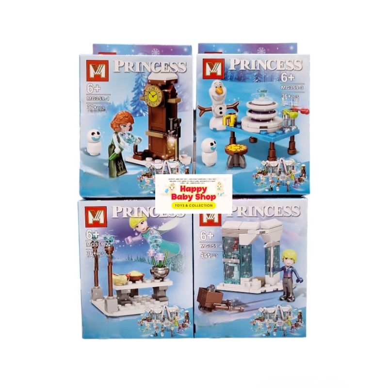 Jual Mainan Bricks Blocks Princess Frozen Elsa Anna MG359 | Shopee ...