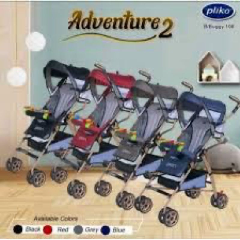 Jual Stroller Pliko Adventure New Baby Buggy Kereta Bayi dengan