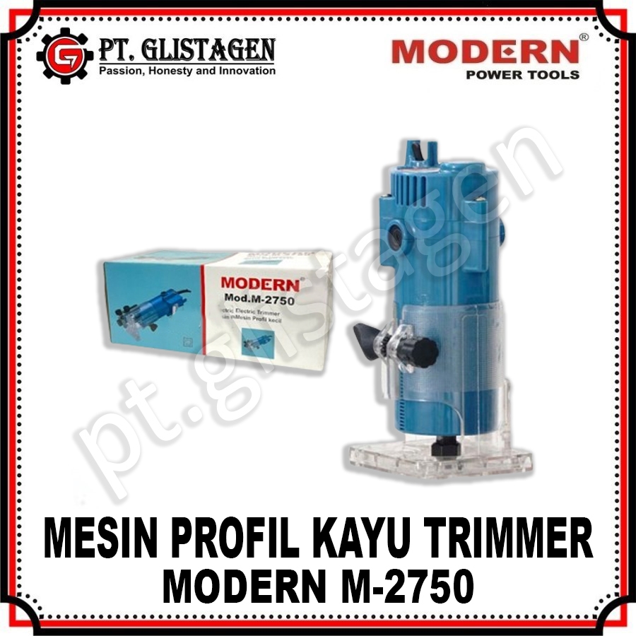 Jual MODERN M2750 Mesin Profil Kayu Wood Trimmer Router Trimer 6mm M ...