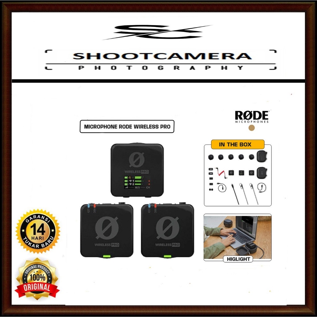 Jual RODE WIRELESS PRO MICROPHONE CLIP-ON SYSTEM RECORDER | Shopee ...