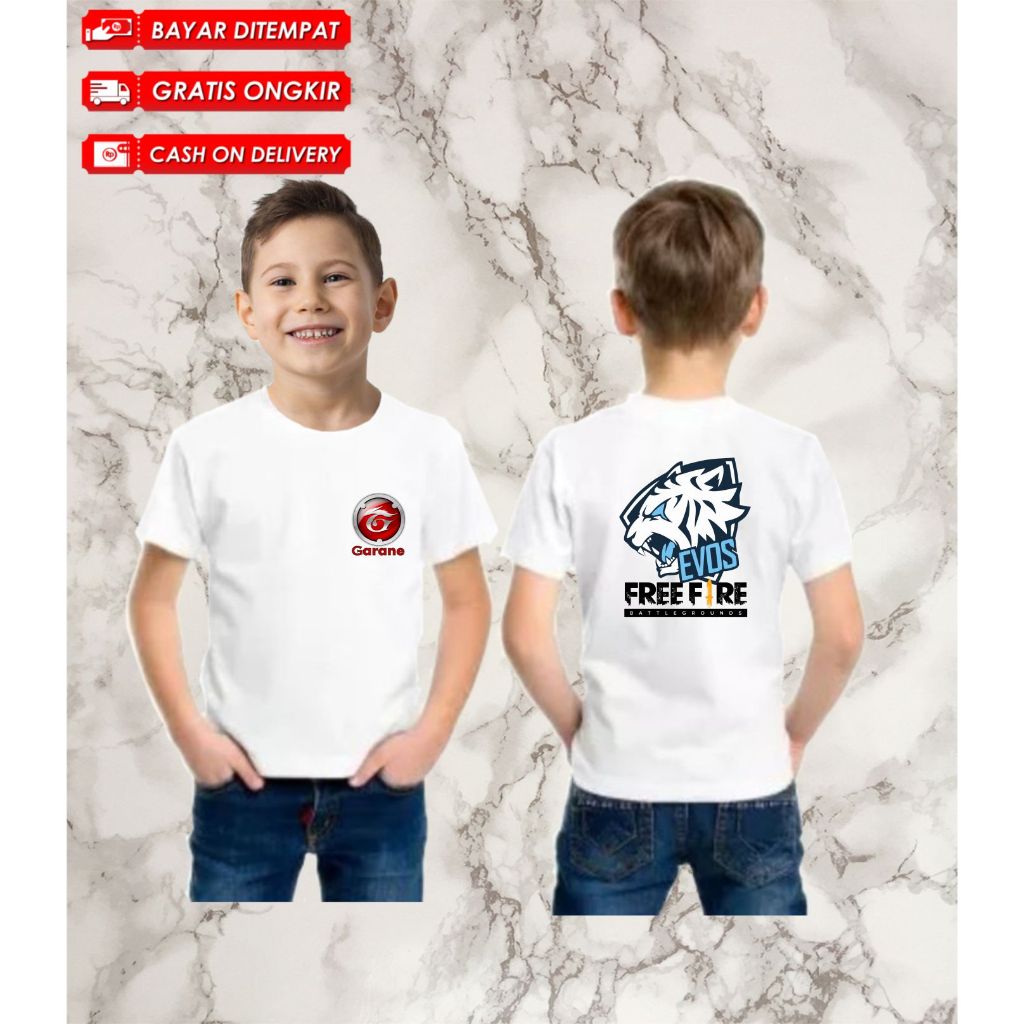 Jual BAJU ANGEL ANAK REMAJA BAJU FREE FIRE ANAK TANGGUNG BAJU EVOS