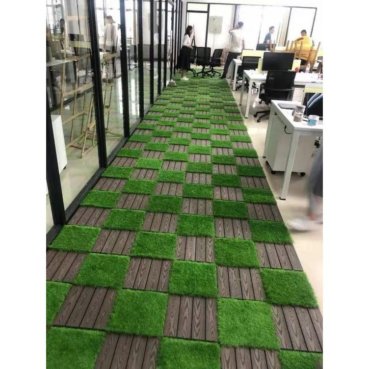 Jual Lantai Kayu Mix Rumput Sintetis Motif ZIGRUM / Lantai Kayu Motif ...