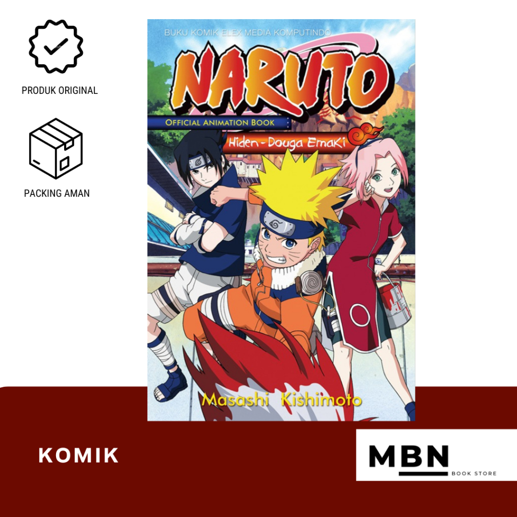 Jual NARUTO OFFICIAL ANIMATION BOOK: HIDEN - DOUGA EMAKI (elex ...