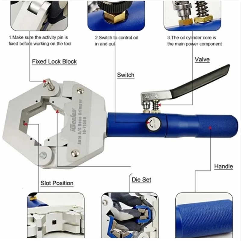 Jual Alat Press Selang Ac Tang Crimping Manual House Selang Ac Shopee Indonesia