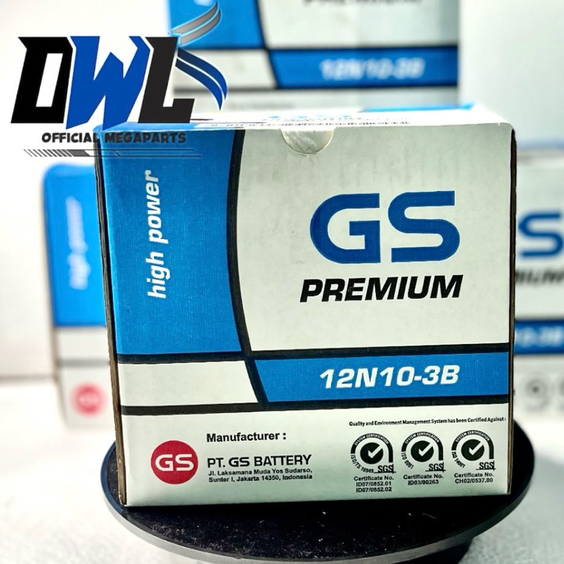 Jual AKI MOTOR VIAR TOSSA HERCULES RODA TIGA GS ASTRA 12N10-3B ORIGINAL ...
