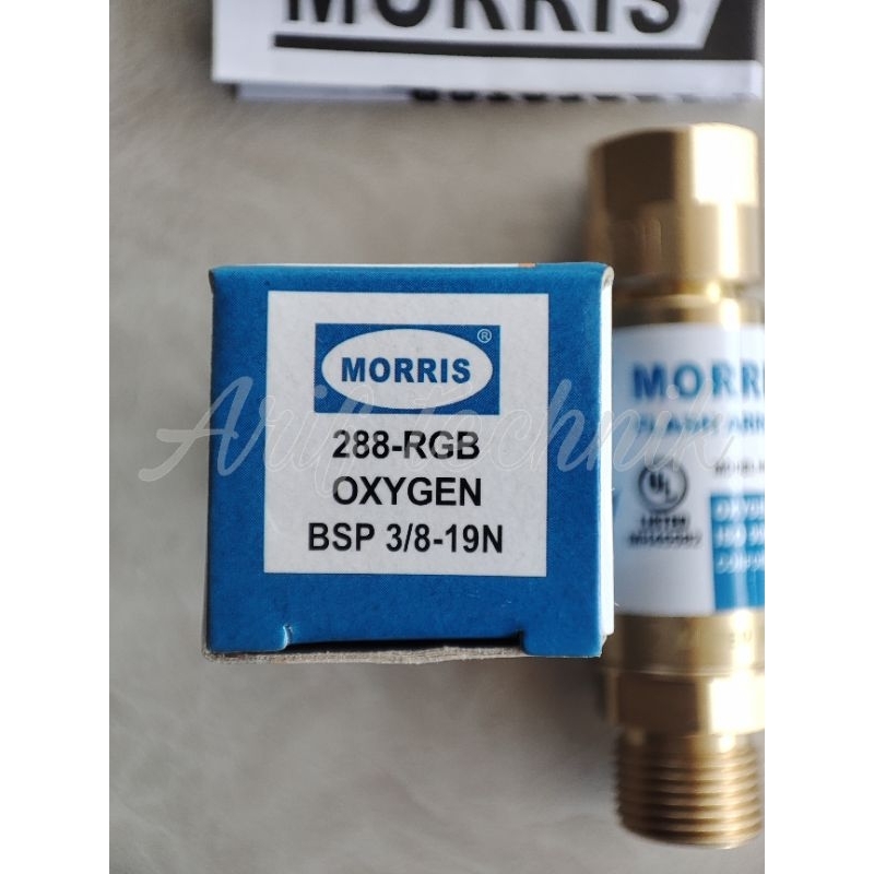 Jual Morris H288-RGB-ULB Flashback Arrestor OXYGEN For REGULATOR ...
