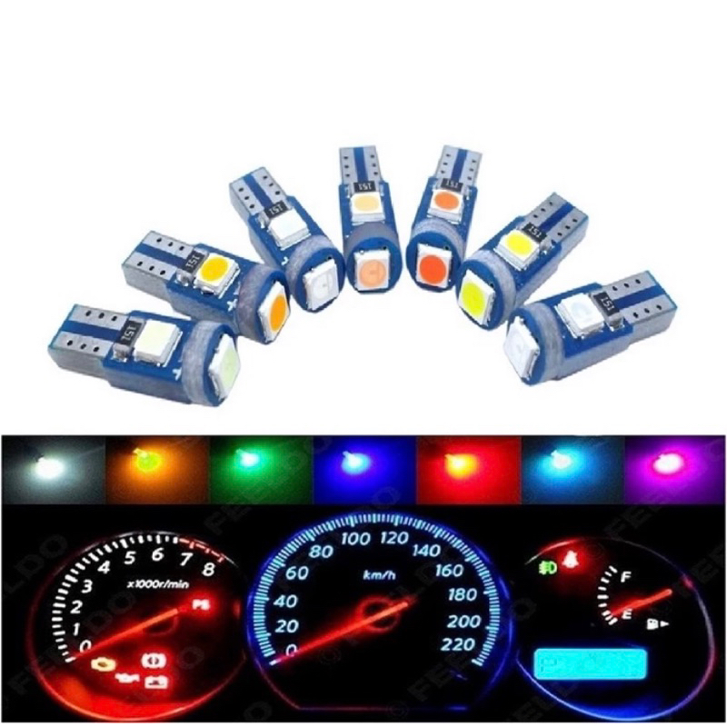 Jual Lampu LED T5 Speedometer Dashboard 3 titik mata SMD 1210 Mobil ...