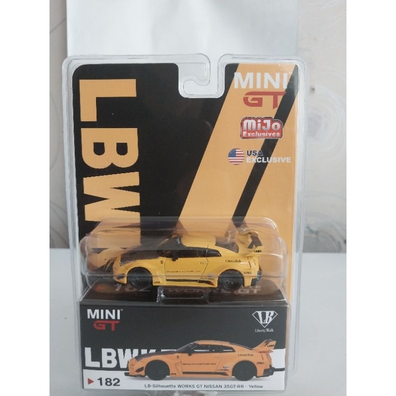 Jual #182 Mini GT LBWK Nissan Skyline GTR R35 Yellow Mijo Exclusives ...