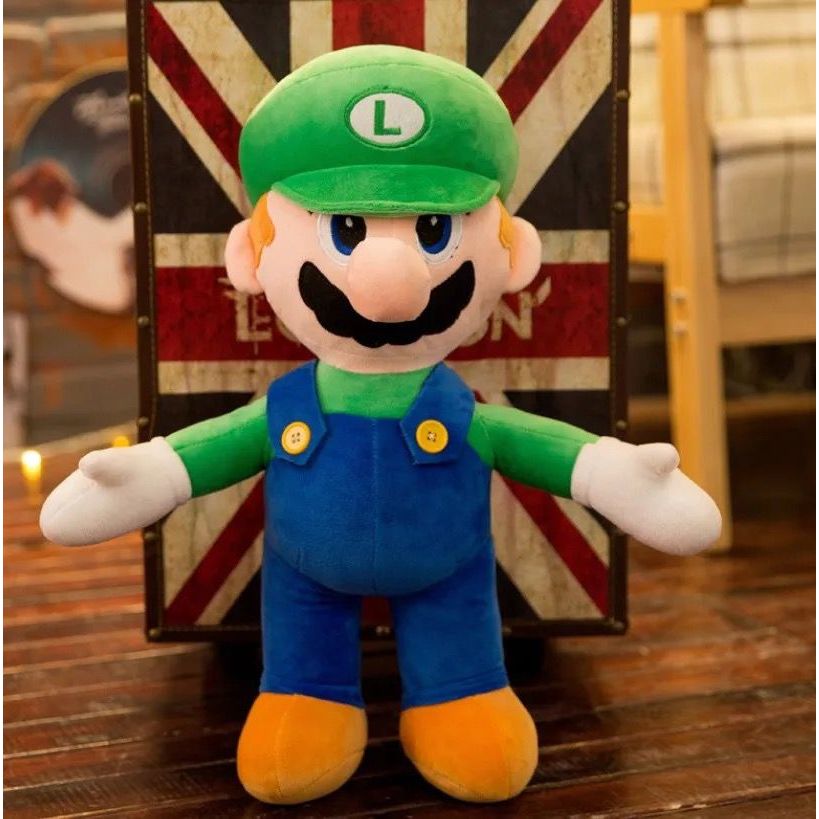 Jual Mainan Boneka Stuffed Plush Anime Super Mario Bros Luigi