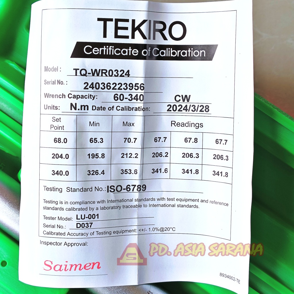Jual Kunci Torsi Momen (60-340 N.m) x 1/2