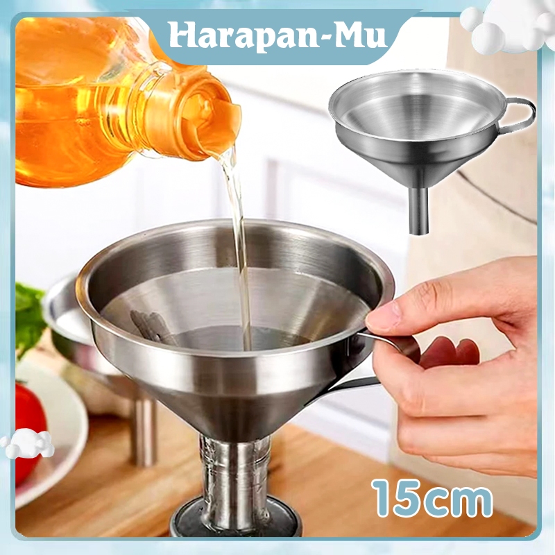 Jual Corong Stainless Funnel Dengan Gagang Multifungsi Anti Karat ...