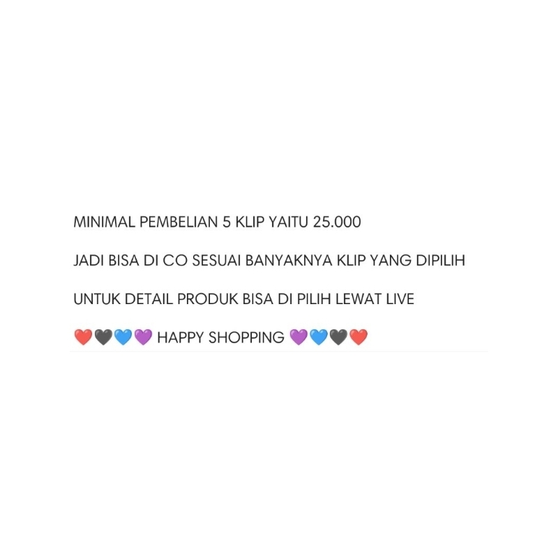 Jual MANIK PER KLIP 5K + ADMIN | Shopee Indonesia
