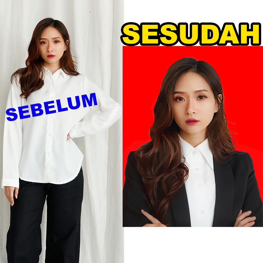 Jual Jasa Edit Foto GANTI PAKAIAN BAJU FORMAL/JAS / Ganti Background