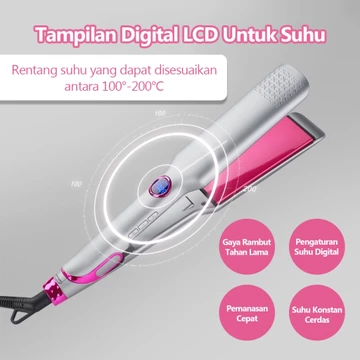 SHINON SH 788 Catokan Rambut Smoothing Ion 2in1 Curly Dan Lurus Catok Pelurus Rambut Salon