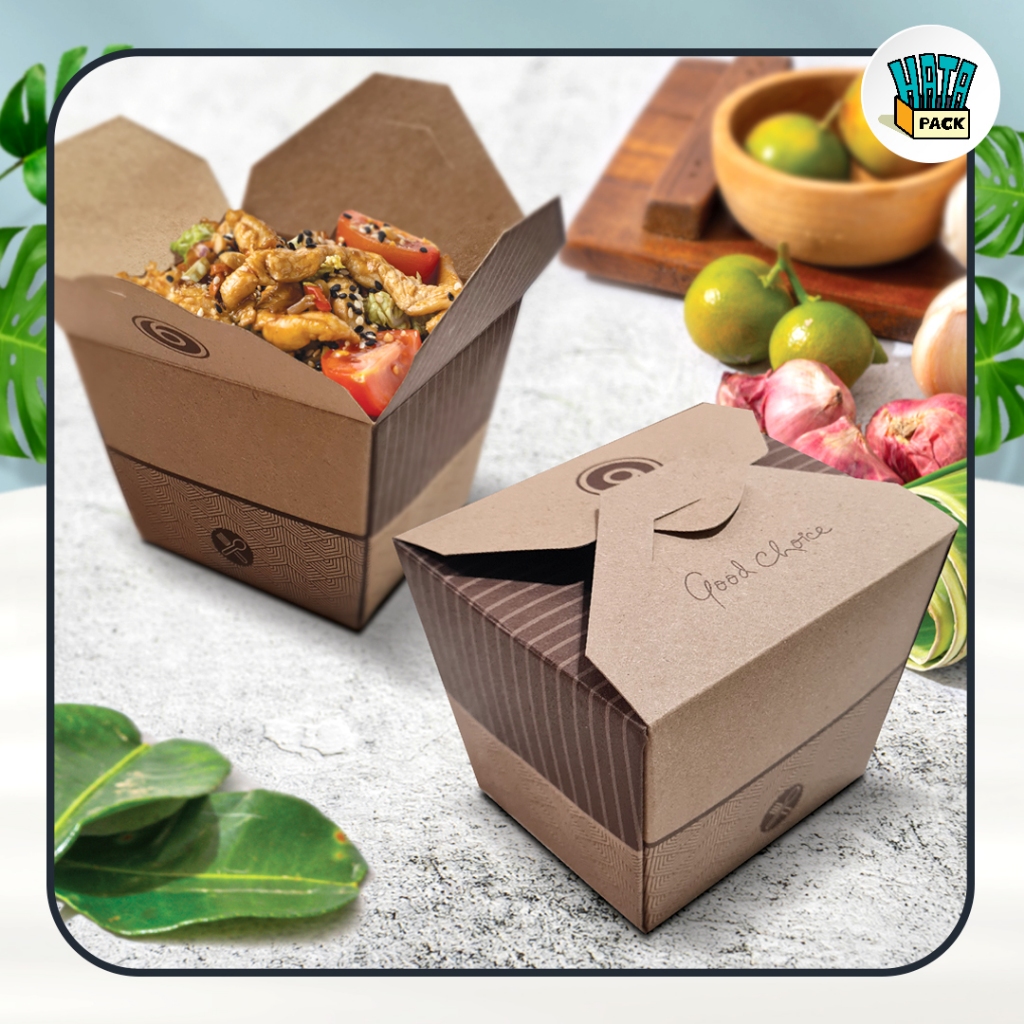 Jual Paper Rice Box / Food Pail / Food Pail Paper Lunch Box TAB Ukuran ...
