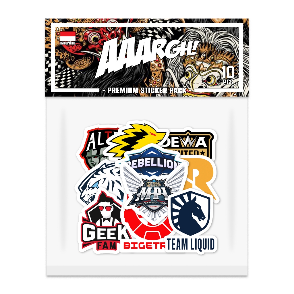 Jual Stiker MPL-ID Sticker Pack vol. 1 (MPL Indonesia) | Shopee Indonesia