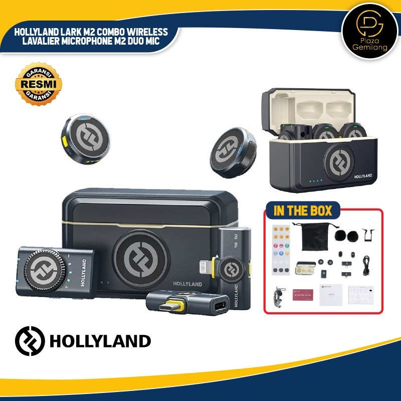 Jual Hollyland Lark M2 Combo Wireless Lavalier Microphone M2 Duo Mic ...