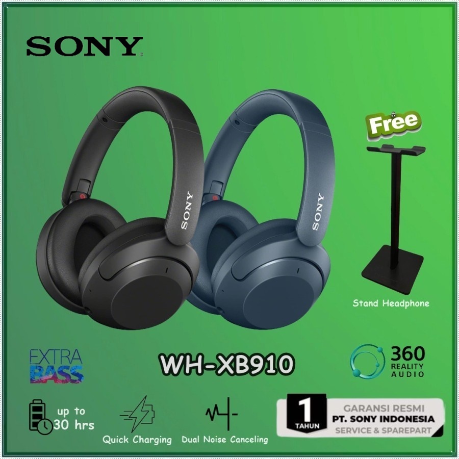 Jual Sony WH-XB910N Wireless Noise Canceling Headphones XB910 N XB