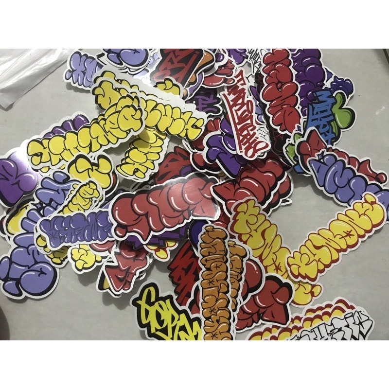 Jual sticker random graffiti isi 25pcs | Shopee Indonesia