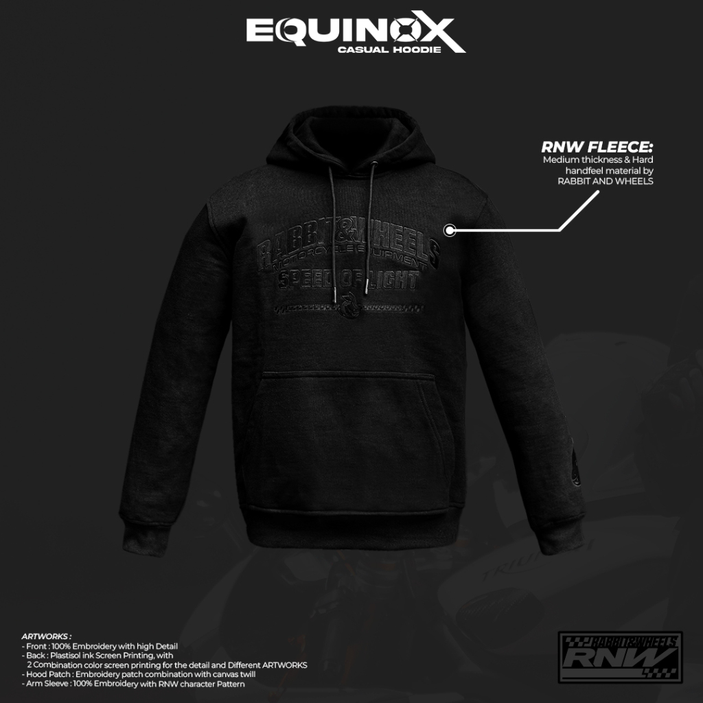 Jual Rabbit and Wheels Hoodie Equinox Black | Shopee Indonesia