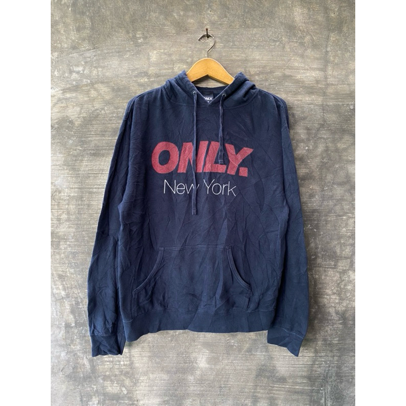 ONLY NY NY SPIRIT HOODIE 早かれ (ALPINE GREEN)<BR>オンリー