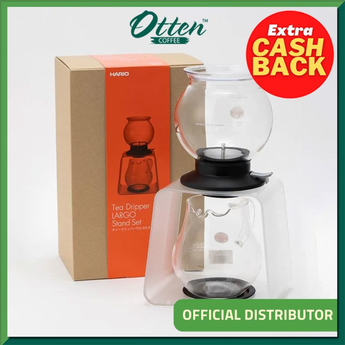 Bộ Ấm Trà Nhỏ Giọt Bằng Thủy Tinh Hario Tea Dripper Largo Stand Set 800ml | Việt Nam