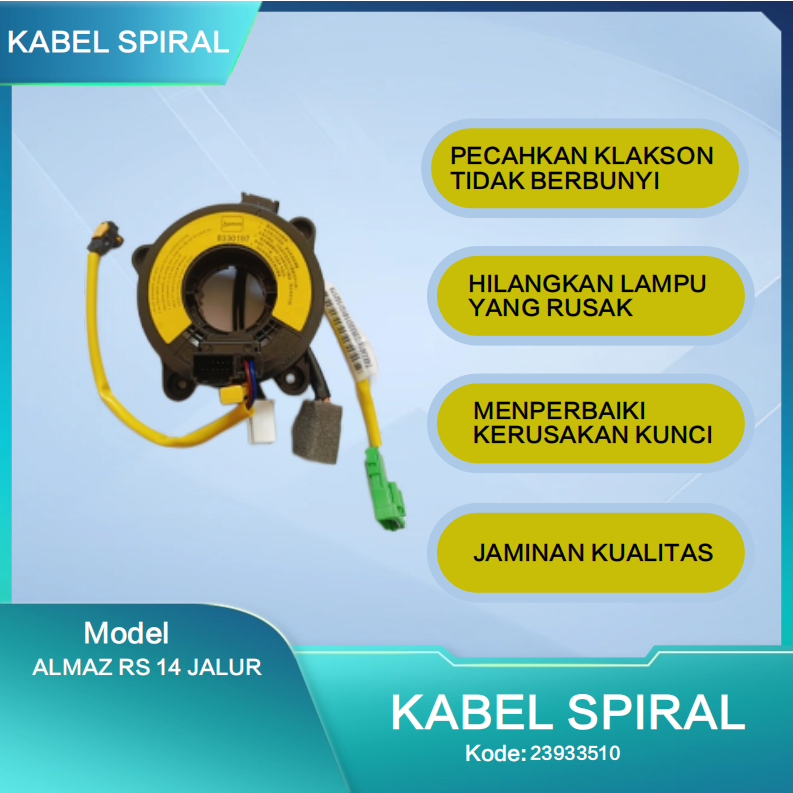 Jual Kabel Spiral Kabel Klakson Clock Spring Cable WULING ALMAZ RS 14 ...