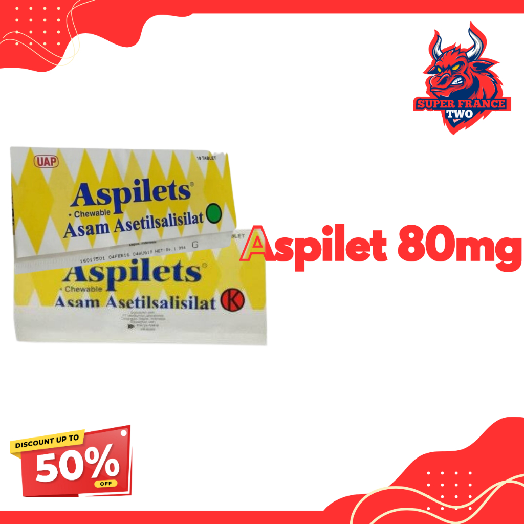 Jual PROMO ASPILET 80 MG / OBAT PENGENCER DARAH ASPIRIN | Shopee Indonesia