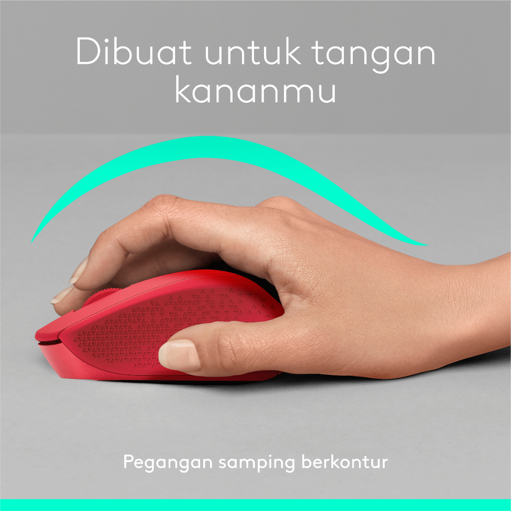 Logitech M331 Mouse Wireless Silent Click - Red (5)