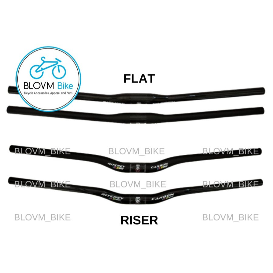 Guidon Ritchey WCS Carbon MTB Rizer 710 mm 30 mm 9º