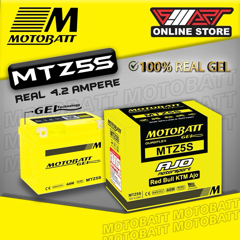 BATERAI MOTOBATT MTZ5S (MIO/BEAT/SUPRA125/VARIO110)
