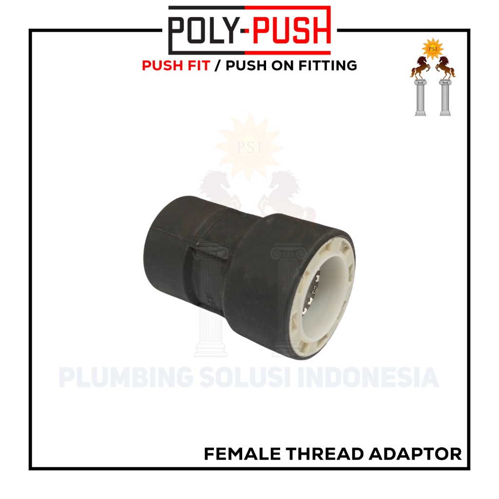 Jual Poly Push Fitting HDPE Female Thread Adapter Sok Drat Dalam Push ...