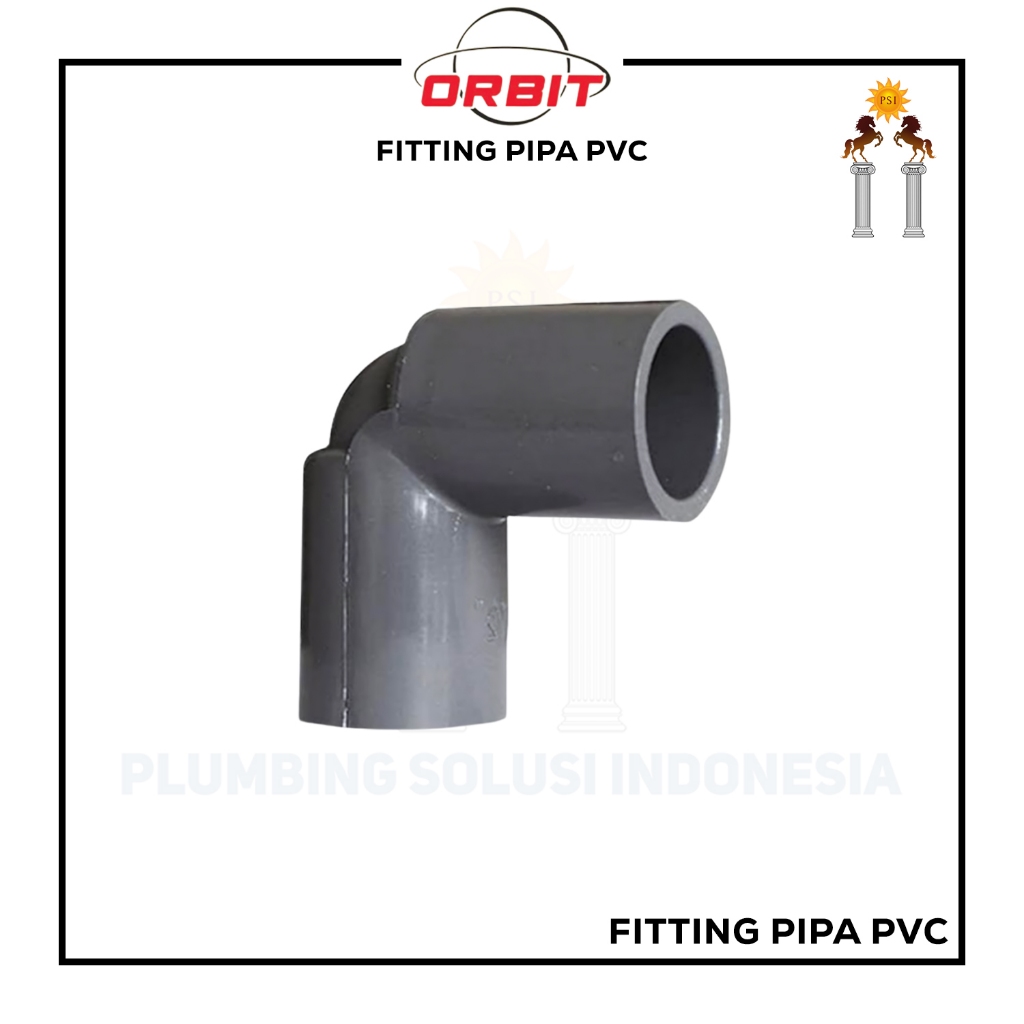 Jual Orbit Elbow / Knee PVC AW Fitting Pipa PVC AW 1/2 - 1 Inch / 20 ...