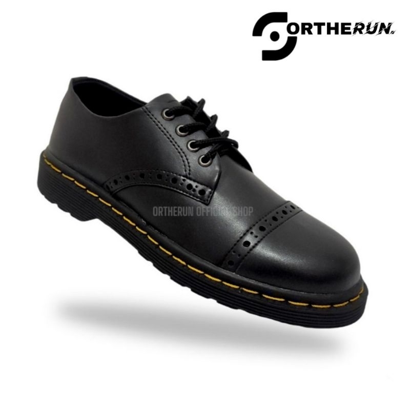 Jual ORTHERUN - Sepatu Docmart Pria Wingtip Tali 4 Hole Sepatu Oxford ...
