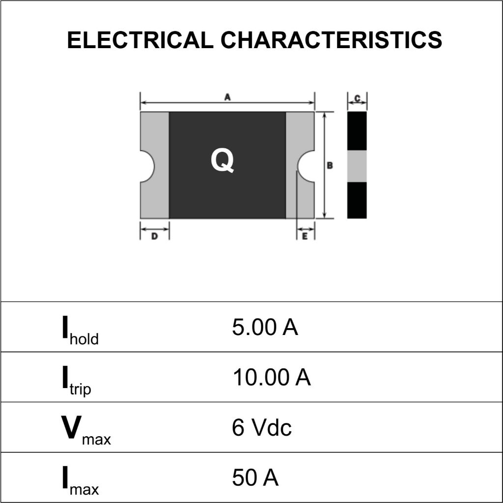 Jual [KODE Q] New Original Fuse SMD 5A Pengganti Fuse Baterai HP Kode Q ...
