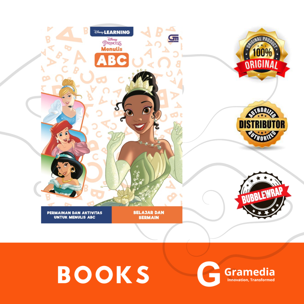 Jual Gramedia Sukabumi - Disney Learning: Disney Princess: Menulis ABC ...