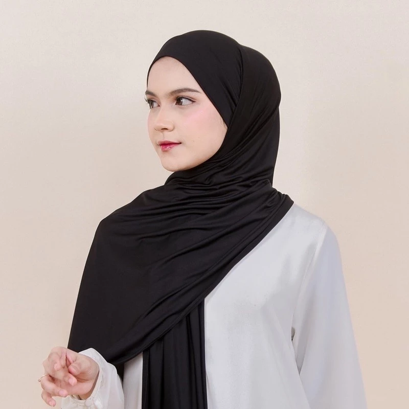 Nabila Pashmina Instant Tali Jersey Lembut