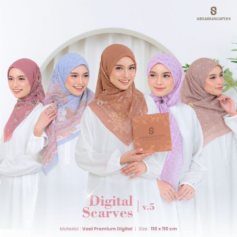 Jual JILBAB SEGIEMPAT BOX UMAMASCARVES || DIGITAL SCARVES || VOAL ...