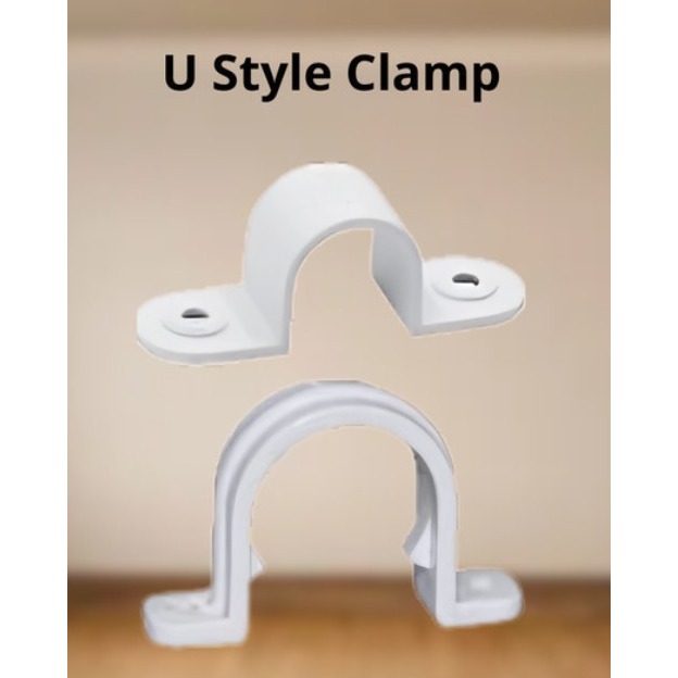 Jual Klem Lesso U Style Conduit Pipe Clamp PVC - 20mm | Shopee Indonesia